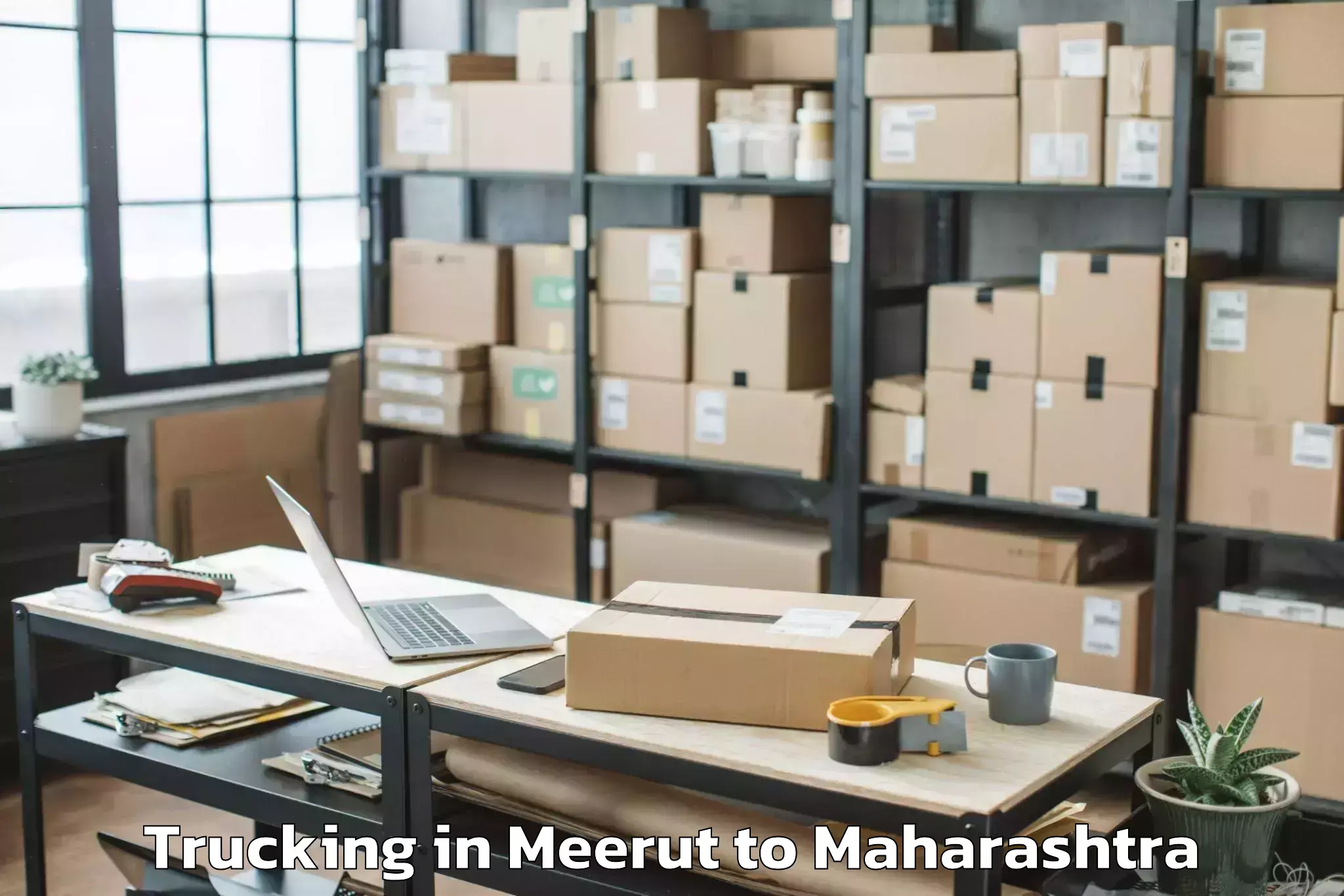 Expert Meerut to Ghugus Trucking